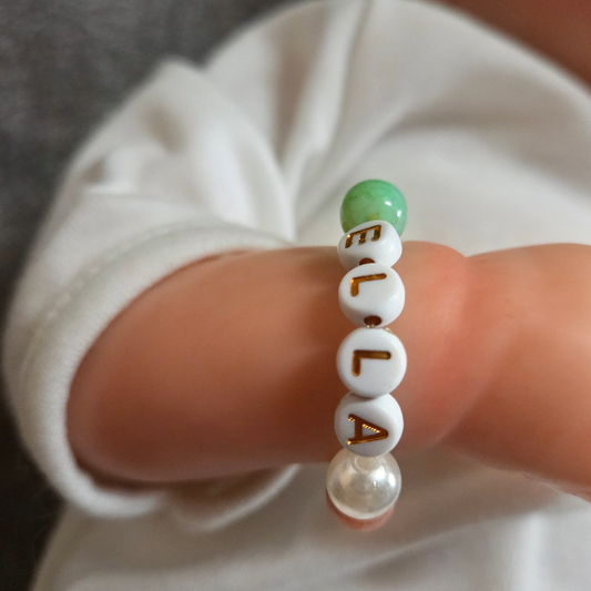 Armband mit Glas- und Kunstperlen gemischt
