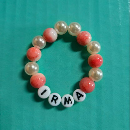 Armband mit Glas- und Kunstperlen gemischt
